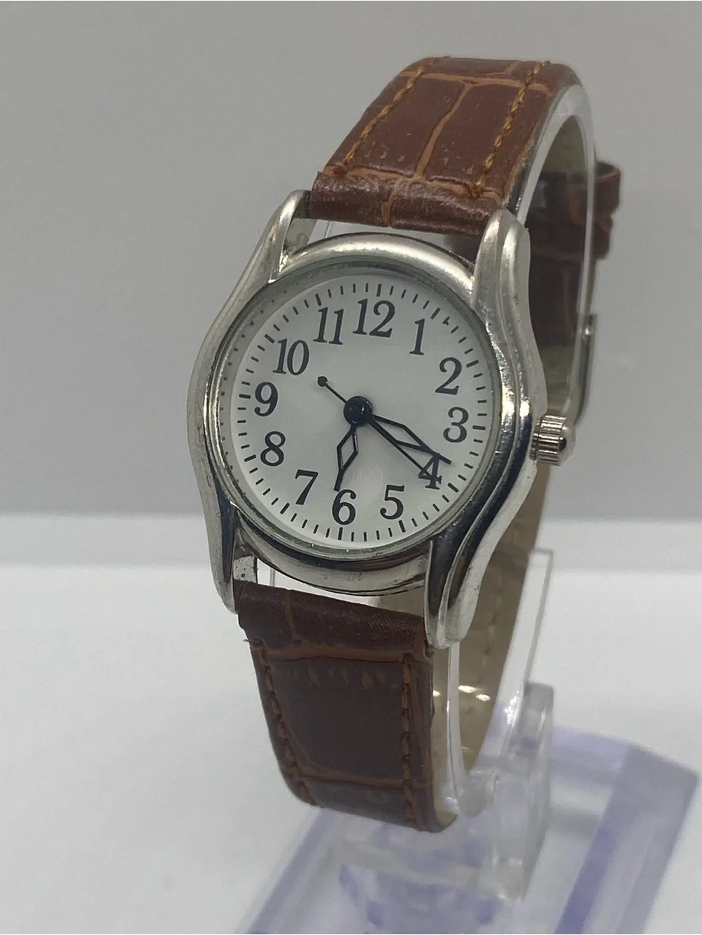 Classic Brown Leather Strap Women’s Watch